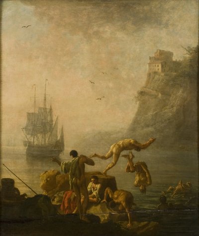 Bathing Men by Pierre Jacques Volaire